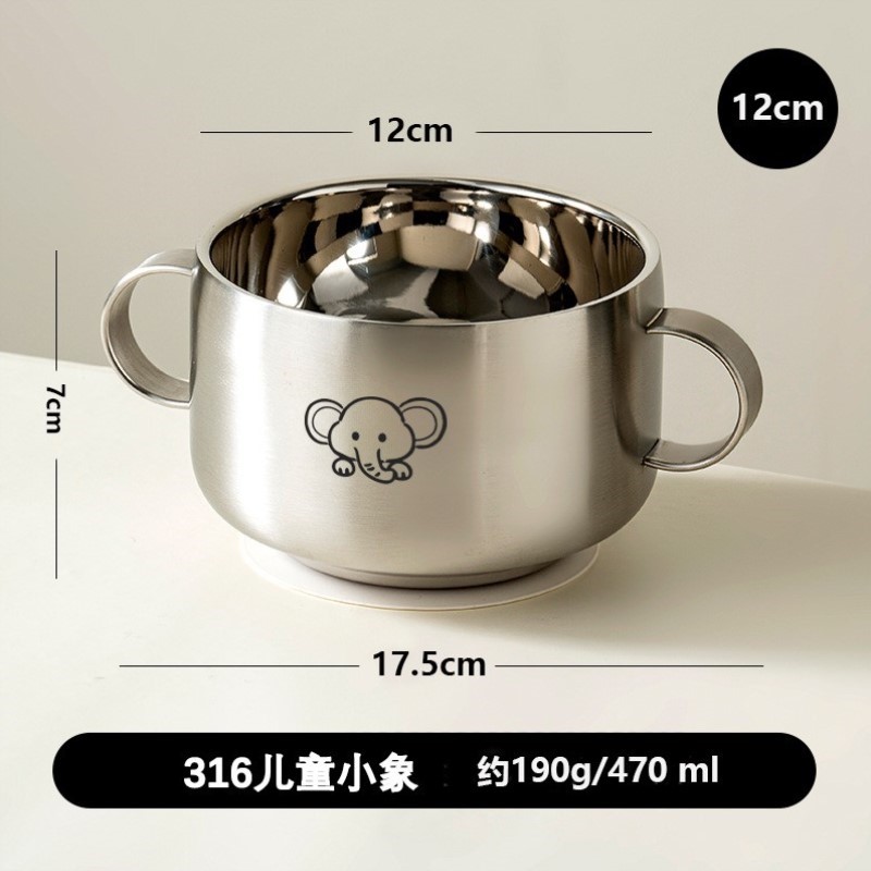 用辅新生儿婴幼宝宝碗汤碗自主婴儿食碗煮蛋专用外出进食喝汤辅食