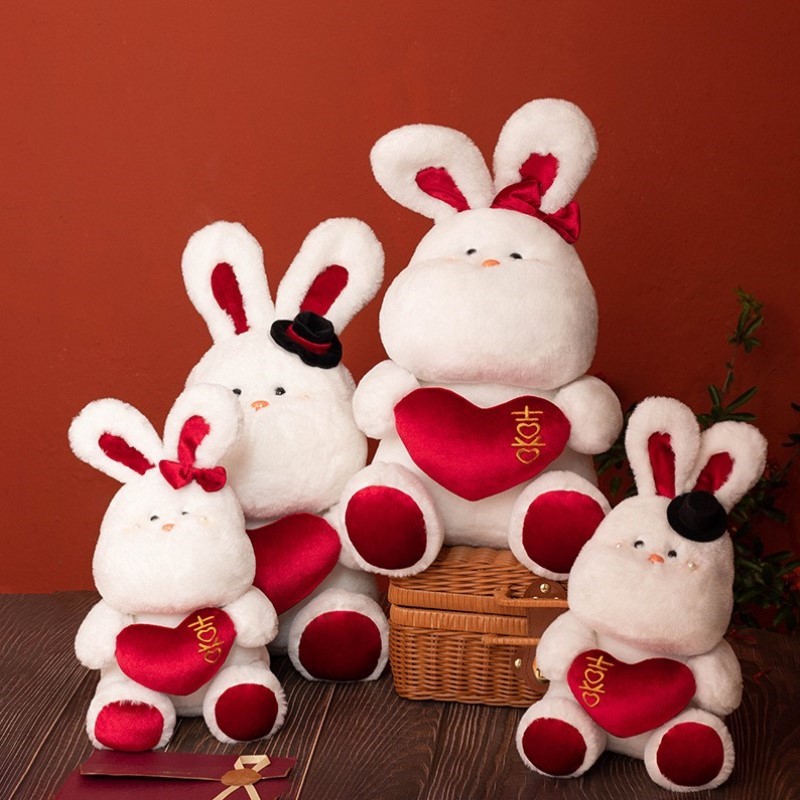 压床玩偶中式娃娃公仔高级新款金童玉女报喜女生结婚摆件婚房婚庆