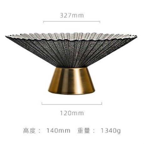 水果盘家用北欧客厅精致描金接待风高高端轻奢会议室颜值零意大利