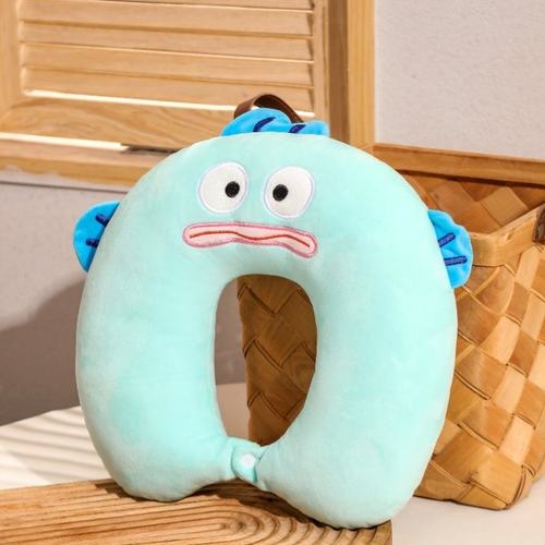 枕靠枕旅行棉成人枕办公u学生午睡坐车折叠护颈头脖子颈椎型记忆