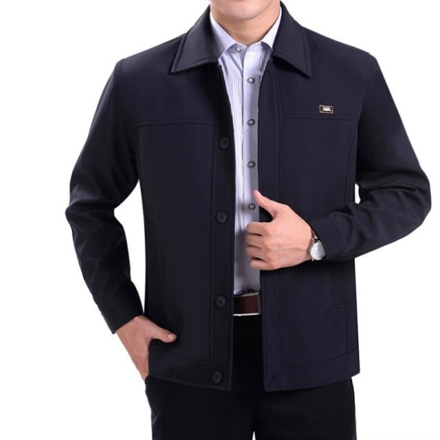 加绒70爸爸中山服冬装男老外套爷爷棉衣老年人男加厚春秋岁男款