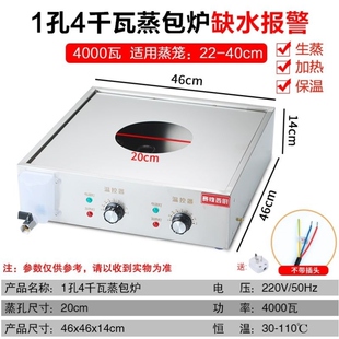 商用蒸锅电热小笼包蒸机包子两孔保温包炉加热台蒸炉蒸自助餐台式