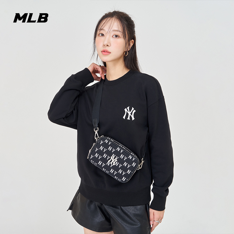 MLB官方男女情侣复古老花斜挎包