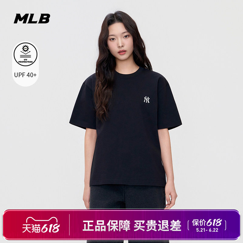 MLB男女短袖T恤休闲宽松时尚经典T恤26新款休闲时尚3ATSB0263
