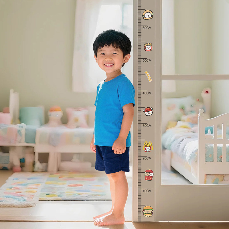 可爱小学生身高测量尺儿童身高测量仪不伤墙身高贴高精准家用墙贴,家居饰品,身高贴,淘宝优惠券,粉丝福利购,淘宝优惠卷