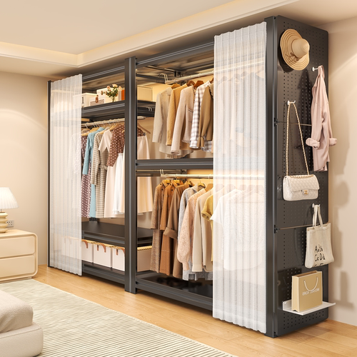 家用简易开放式衣帽架