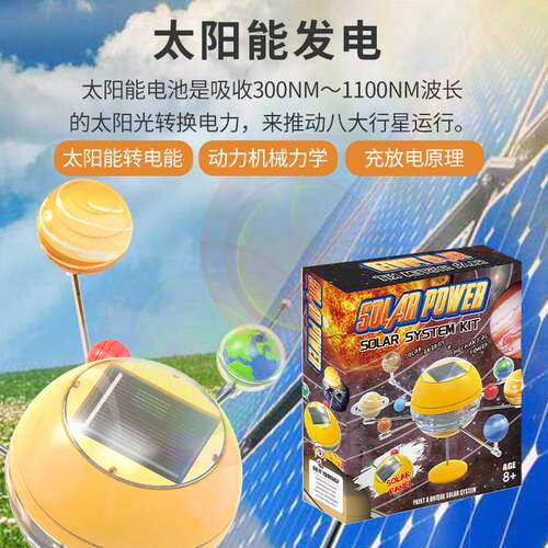 科技小制作太阳系八大行星STEM