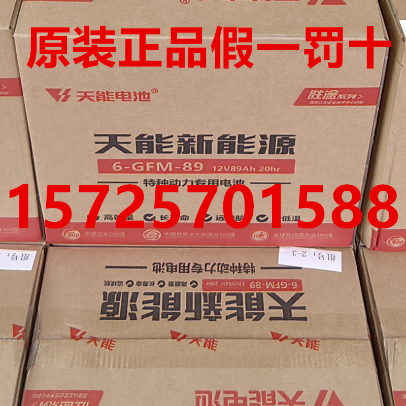 天能蓄电池6-GFM-89环保设备车