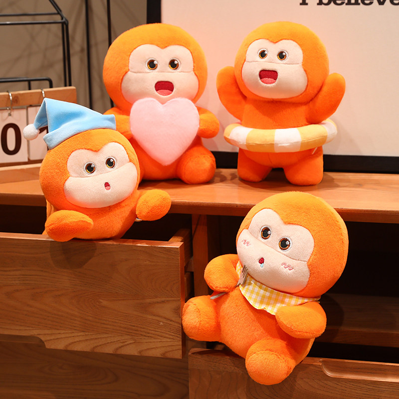 正版小福猩玩偶毛绒玩具可爱表情潮玩公仔摆件送男女朋友闺蜜礼物