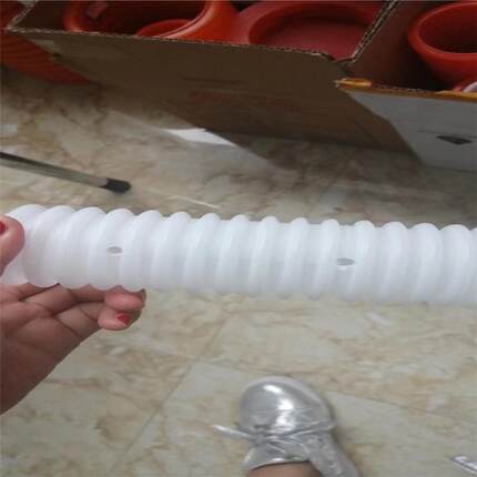 PE通讯波纹管110小口径波纹管穿线通讯波纹管白色打孔渗水波纹管