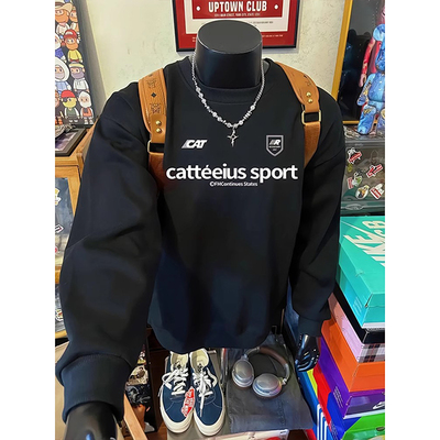 加大码300斤美式潮牌字母卫衣