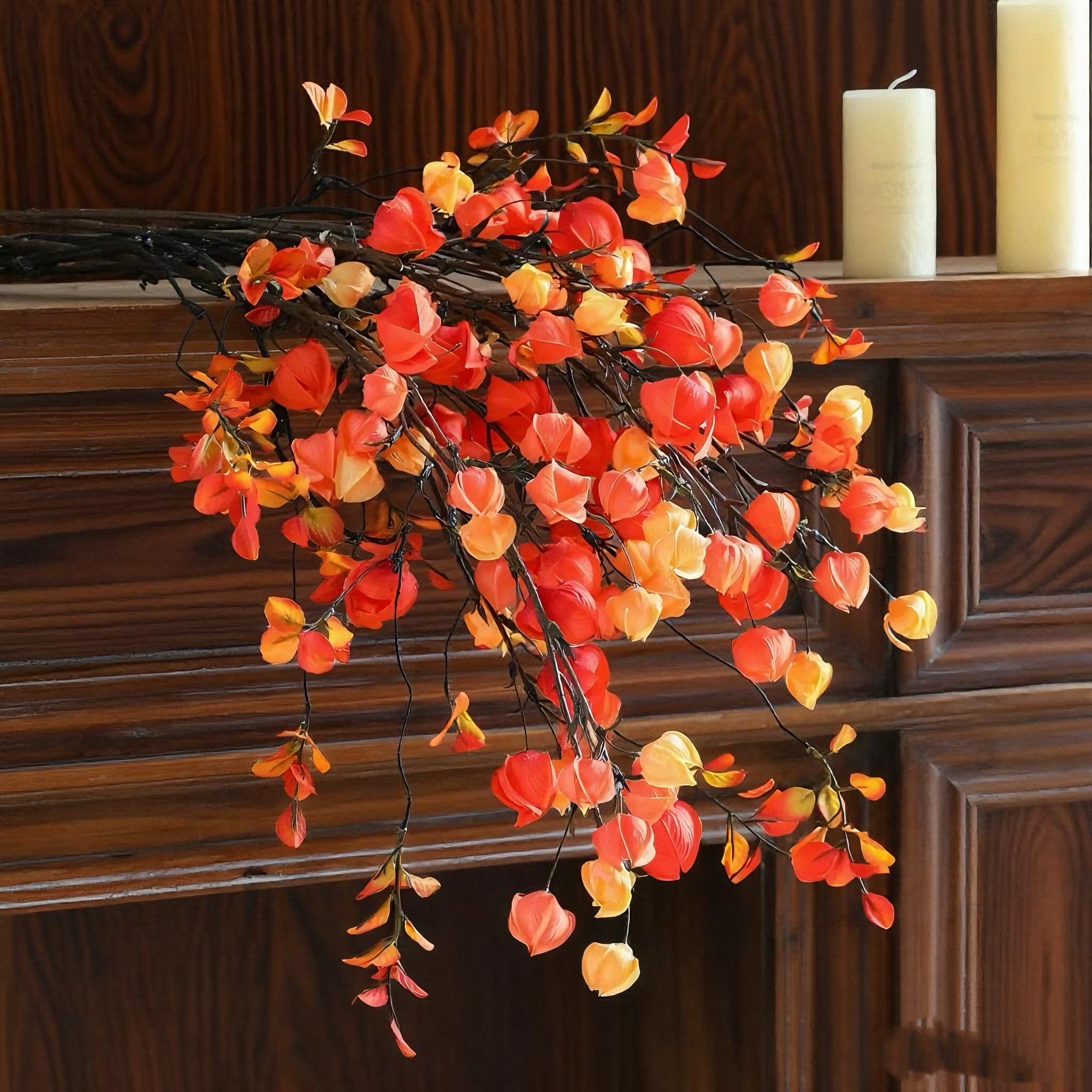 仿真宫灯花新年干花栾树灯笼果假花摆设仿生花束乔迁软装装饰摆件