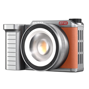 金贝ef40BI复古双色温led摄影补光灯40W COB便携移动打光灯手持户外人像拍摄婚庆跟拍视频摄像直播柔光灯