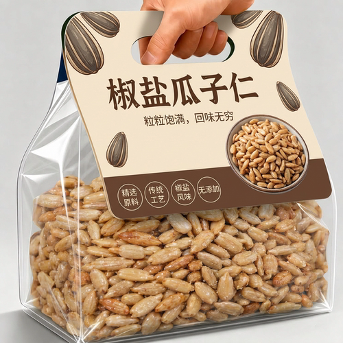 椒盐瓜子仁官方旗舰店新货大颗粒盐焗葵瓜子仁追剧休闲解馋坚果仁