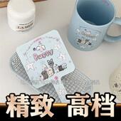 原创卡通puppy小狗可爱便携小镜子ins风手持化妆镜子少女心手定制