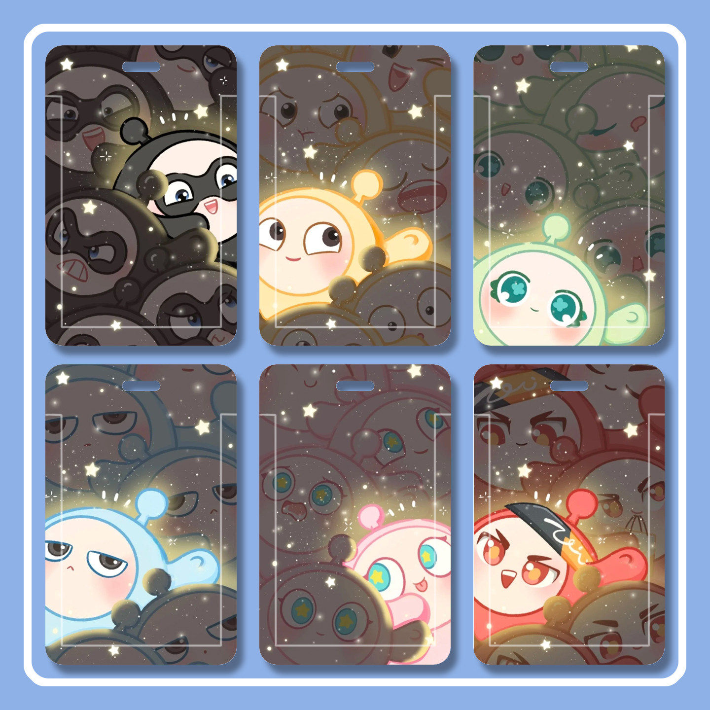 蛋仔派对多功能游戏胸牌双面透明硬卡套游戏周边学生精美周边卡包