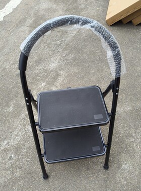 梯子工厂批发两步黑色铁梯子2步梯two step steel ladder家用折叠