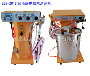 智能控制静电喷涂机 灯杆喷涂机 照明器材智能喷塑机 灯具喷塑