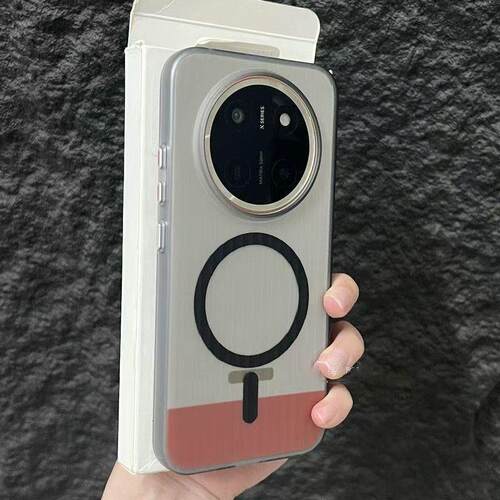 磁吸冰雾磨砂瓦楞手机壳