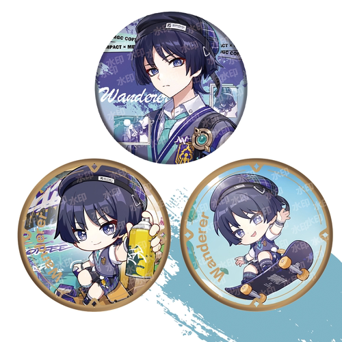 自制散兵流浪者原神周边MEGA吧唧