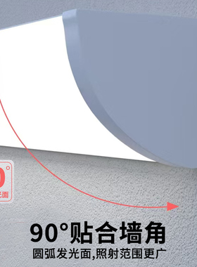 ?led直插式长条壁灯家用90度直角墙灯楼梯床头卧室厨房角灯照明