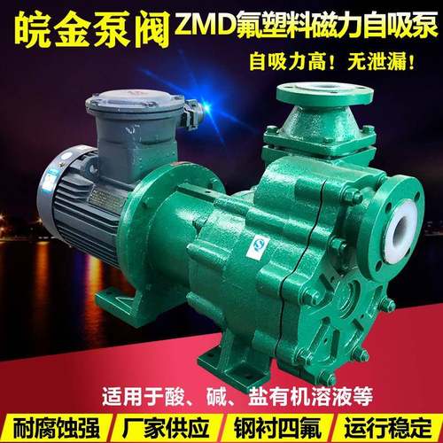 氟塑料磁力自吸泵32-80ZMD型衬氟防腐蚀耐酸碱化工磁力驱动泵
