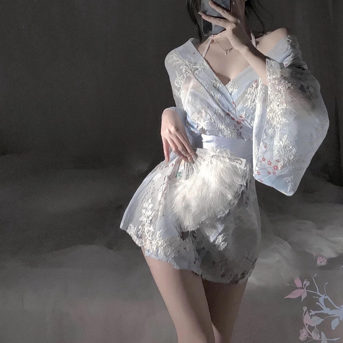 睡衣女性感2025新款高级感薄款纯欲风cos和服情绪内衣睡裙夏季女