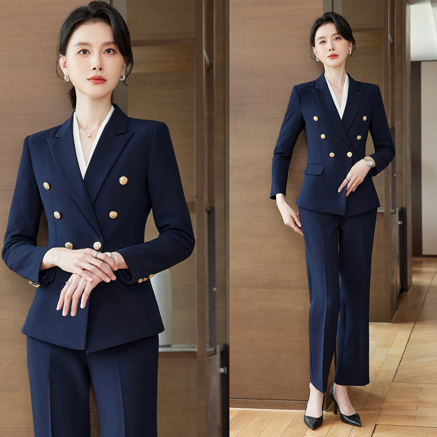 2026秋季新款女职业西装套装酒店前台工作服美容院珠宝店经理正装