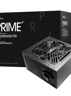 长城PRIME 550白牌P5电源额定550W/650W/750W铜牌ATX3.0台式电源