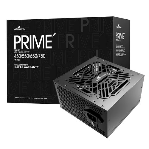 长城PRIME 550白牌P5电源额定550W/650W/750W铜牌ATX3.0台式电源