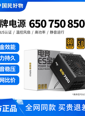ES650W金牌电脑电源750W850W1000W全模组台式机主机ATX3.0