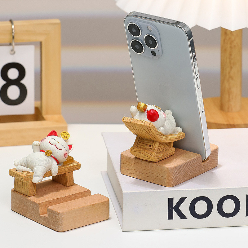招财猫树脂摆件办公室工位桌面创意礼物平板手机支架装饰伴手礼品,家居饰品,桌面摆件,淘宝优惠券,粉丝福利购,淘宝优惠卷
