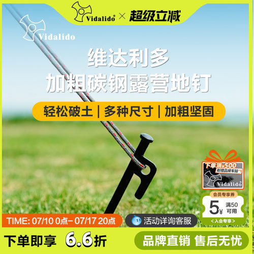 维达利多碳钢地钉加粗坚固