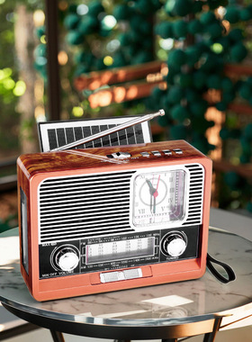 工厂直销跨境批发全波段蓝牙太阳能LED手电时钟收音机EC-2113BTS