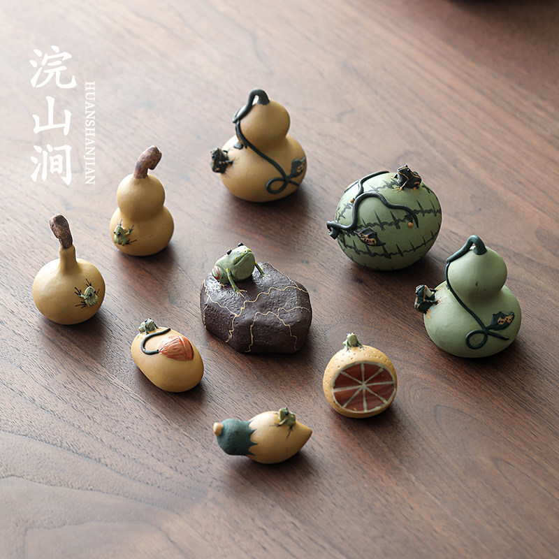 宜兴原矿紫砂茶宠摆件精品可养彷真手工茶具小茶玩装饰创意会喷水,餐饮具,茶宠摆件,淘宝优惠券,粉丝福利购,淘宝优惠卷