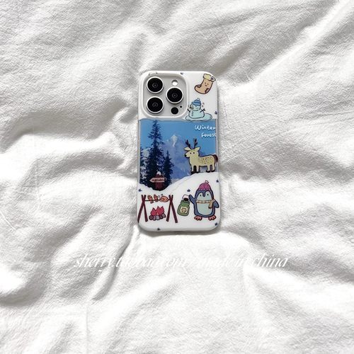 雪山森林动物Maigc8pro手机壳荣耀400/300/200双层防摔x70简约x60小清新magic7高级powe适用畅玩60plus保护套