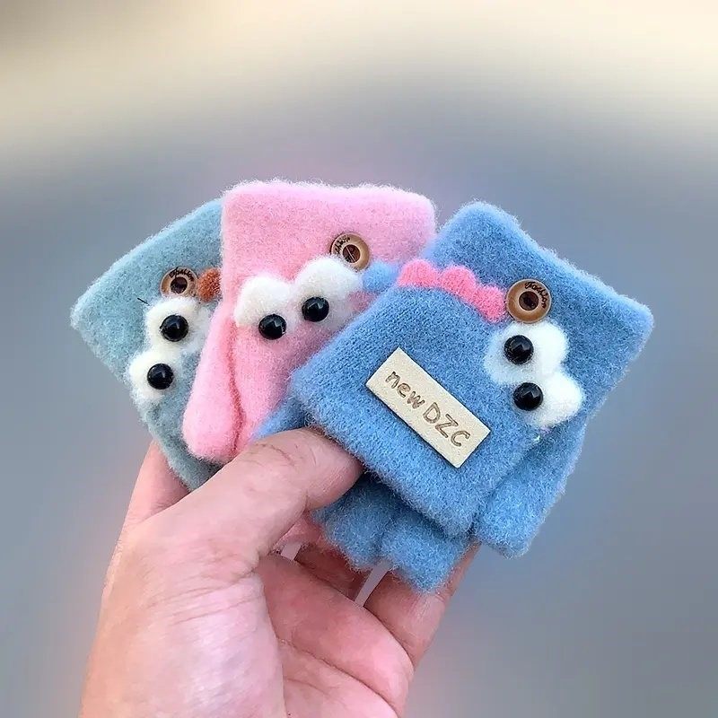 宝宝手套冬0-1-2-3岁婴儿加绒保