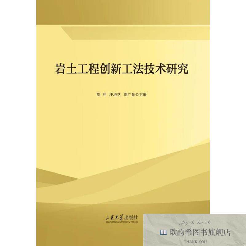 全新正版岩土工程创新工法技术研究 周冲,庄培芝,周广泉 主编新华