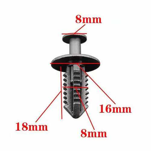 A级叶子板中网内衬塑料固定卡扣