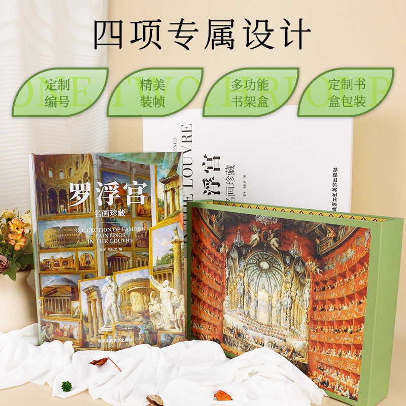 罗浮宫名画珍藏刷边版欧洲美术历史演变纸上博物馆400余幅画作鉴赏全彩印刷高清原画大开页收藏类巨作艺术书籍