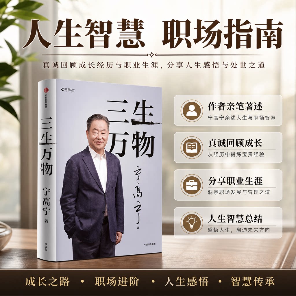 【世界500强企业领军人】三生万物宁高宁著知名企业家亲笔著述经营原则与管理方法企业管理学书籍与管理理念企业文化人力资源正版
