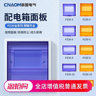 PZ30配电箱塑料面板盖板10/12/15/18/20回路安全防护防尘通用盖子
