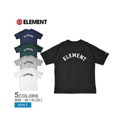 日本直邮ELEMENT COLLEGE SS T恤男式 BD021237 上衣休闲户外休闲