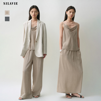 气质荡领吊带百搭直筒神裤/半裙