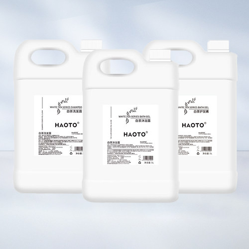HAOTO白茶香型5L大桶装洗发水沐浴露护发素酒店宾馆名宿洗浴用品