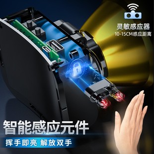 工厂 LED感应头灯USB充电强光便携头头灯筒定焦长续航夜钓小矿灯