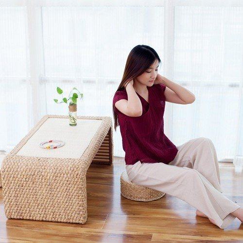 产地货源创意藤编阳台榻榻米地台日式简约窗台 实木小茶几,住宅家具,阳台椅,淘宝优惠券,粉丝福利购,淘宝优惠卷