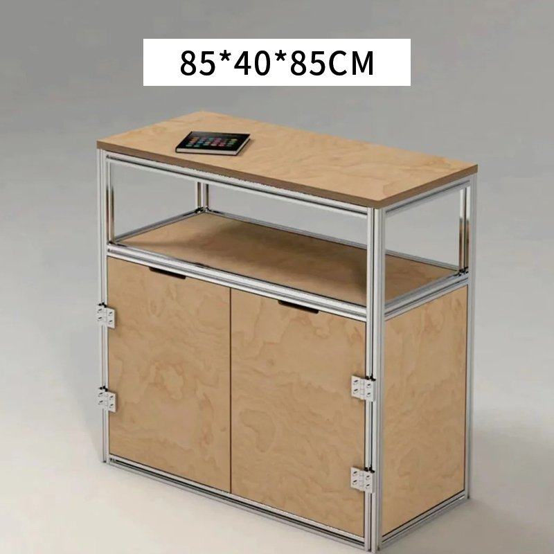 工业风铝型材实木储物柜斗柜落地收纳柜海洋板柜子客厅餐边柜组合,住宅家具,餐边柜,淘宝优惠券,粉丝福利购,淘宝优惠卷