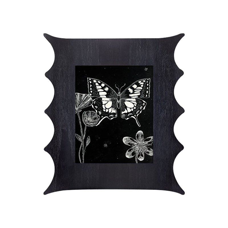 《蝴蝶》现代法式复古小众艺术客餐厅装饰画中古风卧室背景墙挂画,家居饰品,壁饰,淘宝优惠券,粉丝福利购,淘宝优惠卷