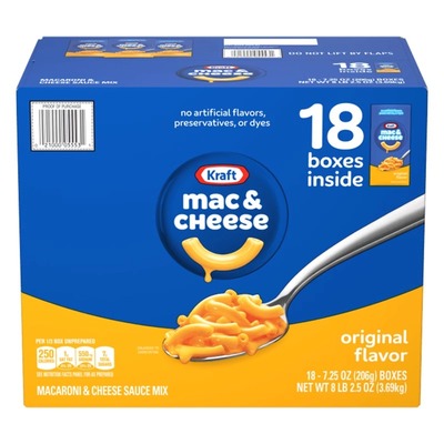 美国进口Kraft/卡夫奶酪芝士通心粉速食意面3.69kg